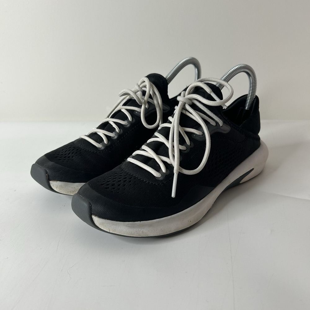 Olukai Kaholo Women's 7.5 Black Lace Up Casual Sneakers Tennis Walking FLAWS